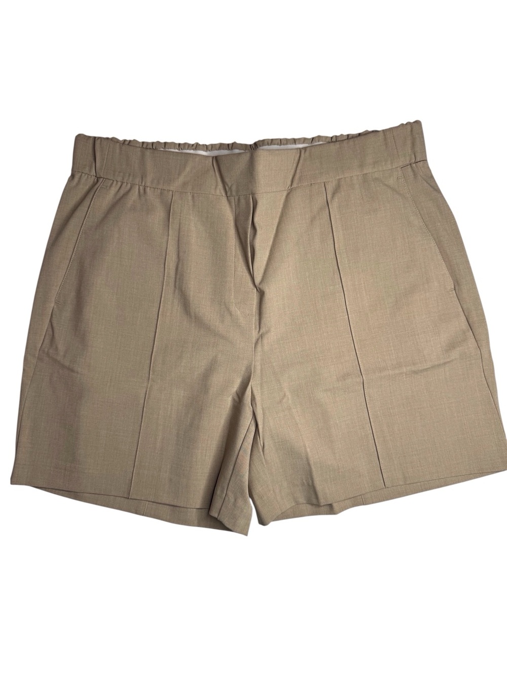 Ministry of Supply Women’s Velocity Tailored Shorts Pull On Khaki Size XL NWT